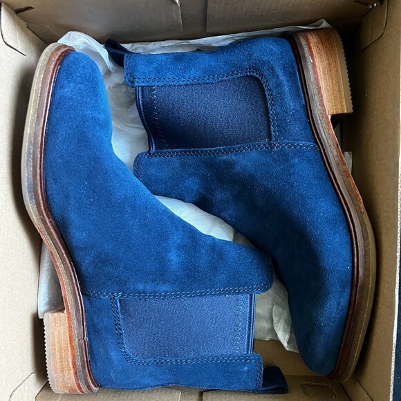 Clarks Clarkdale Arlo Navy Blue Boot (Size 6.5) - Picture 2 of 4